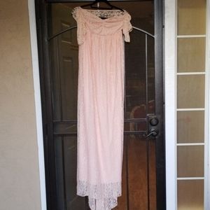 Maternity Off the Shoulder Photo Dress